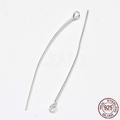 925 Sterling Silver Eye Pins STER-F018-02E-02-1