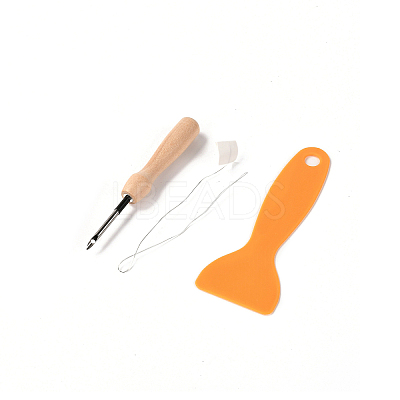 DIY Cotton Cup Mat Punch Needle Kits DIY-K032-38B-1