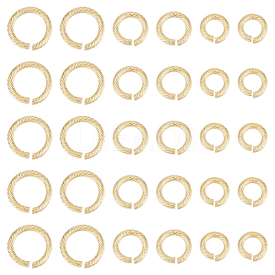 30Pcs 3 Styles 304 Stainless Steel Open Jump Rings for Chainmaille Weaves STAS-UN0054-61-1