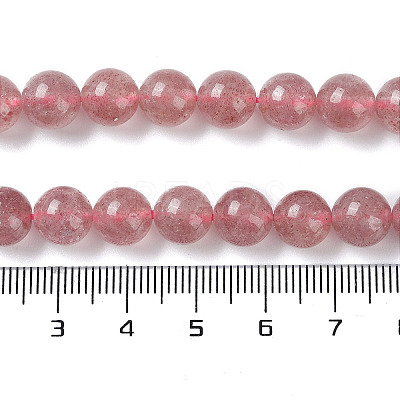 Natural Strawberry Quartz Beads Strands G-R435-03-A01-1