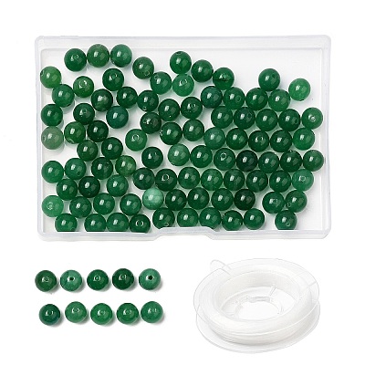 100Pcs Natural White Jade Beads DIY-SZ0004-58I-1