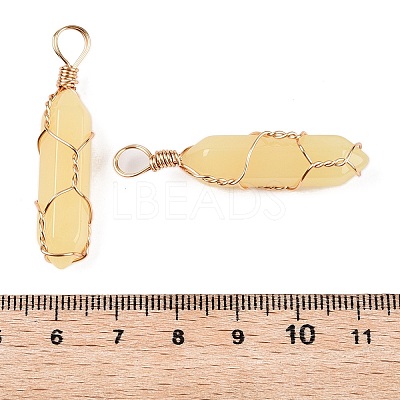 Lampwork Pendants GLAA-T023-07H-1