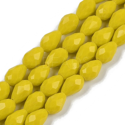 Opaque Solid Color Beads Strands EGLA-N013-P6mm-D06-1