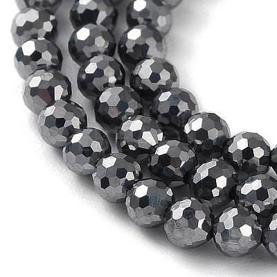 Terahertz Stone Beads Strands G-G048-A01-01-1