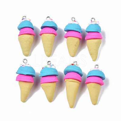 Handmade Polymer Clay Pendants X-CLAY-Q240-003E-1