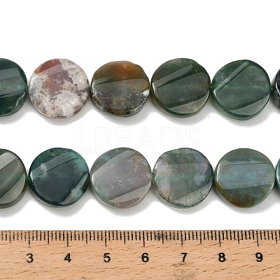 Natural Moss Agate Beads Strands G-NH0028-03-1