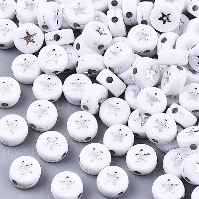 Opaque Acrylic Beads PACR-N006-006A-01B-1