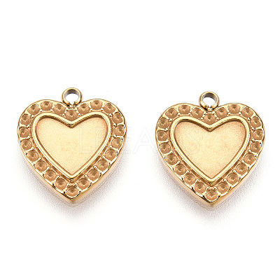 304 Stainless Steel Pendant Cabochon Settings STAS-T060-58G-1