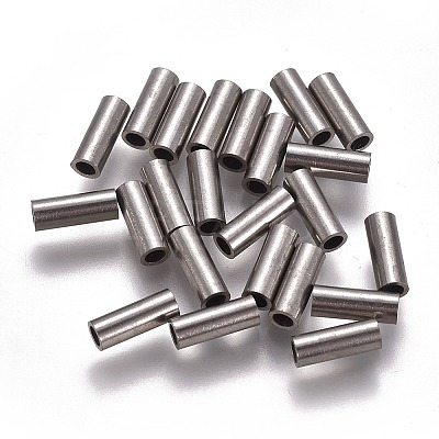 Non-Tarnish 304 Stainless Steel Tube Beads LS-STAS-F224-01P-C-1