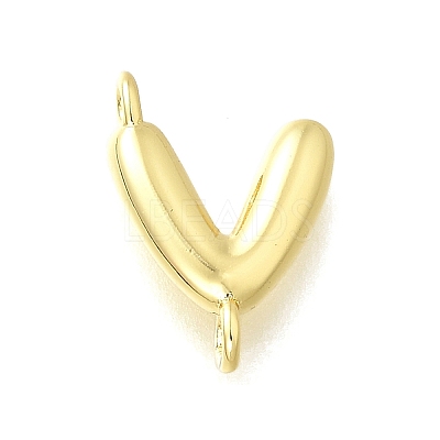 Brass Connector Charms KK-P295-01G-V-1