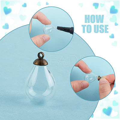 9Pcs 3 Styles Alloy Bead Cap Pendant Bails FIND-DR0001-20A-1