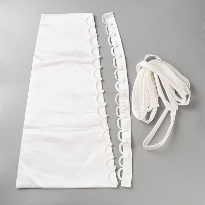 Wedding Gown Back Satin Sets DIY-WH0740-59B-1