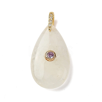 Natural Lemon Jade Pendants G-B188-01G-01-1