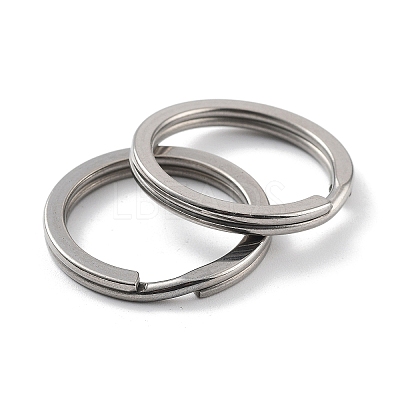 Non-Tarnish 304 Stainless Steel Split Key Rings STAS-Q314-01A-P-1