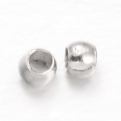 Rondelle Brass Crimp Beads X-KK-L134-33P-01-1