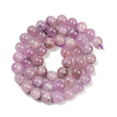Natural Kunzite Beads Strands G-L478-11-8mm-01-1