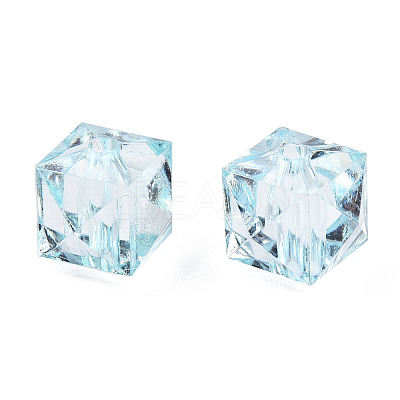 Transparent Acrylic Beads TACR-Q259-10mm-V38-1