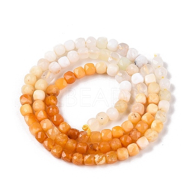 Gradient Color Natural Topaz Jade Beads Strands G-N342-136-1