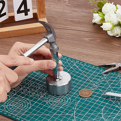 Column Iron Block Jewelry Making Bench Tool Mini Forming Metalworking TOOL-WH0136-185B-1