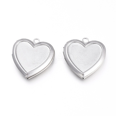 Non-Tarnish 304 Stainless Steel Locket Pendants LS-STAS-K192-09P-1