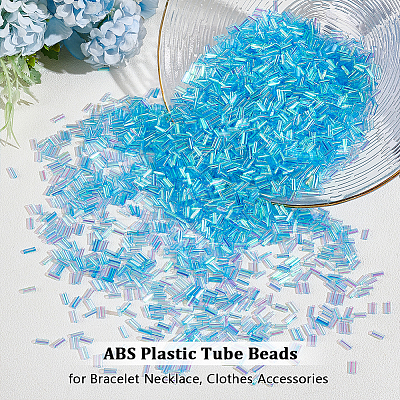 ABS Plastic Tube Beads DIY-WH0888-230B-1