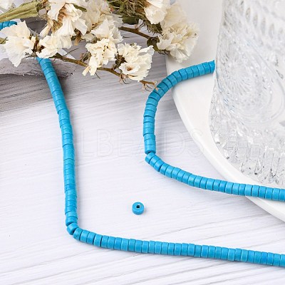 Synthetic Turquoise Beads Strands TURQ-G110-4x2mm-06-1