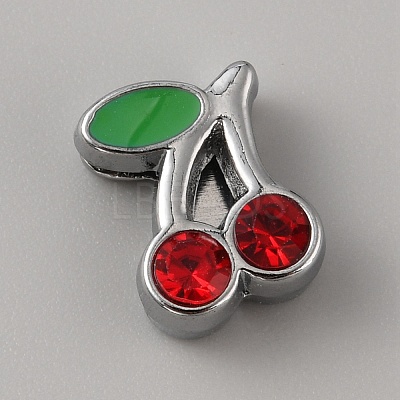 Alloy Rhinestone Slide Charms FIND-WH0419-89C-1