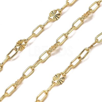 Brass Textured Dapped Chains CHC-C014-04G-1