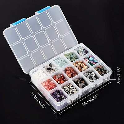 Natural & Synthetic Mixed Gemstone & Glass Chip Beads G-NB0002-07-1