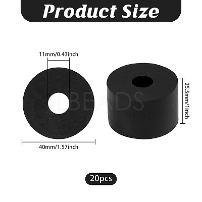 20Pcs Synthetic Rubber Shock Absorber AJEW-CO0001-03-1