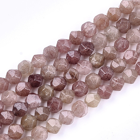 Natural Strawberry Quartz Beads Strands G-T121-06A-1