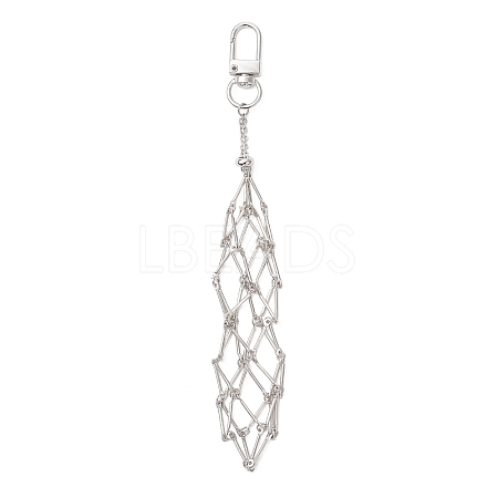 304 Stainless Steel Pouch Empty Stone Holder Pendant Decoration SA-CJC5C8-P-1