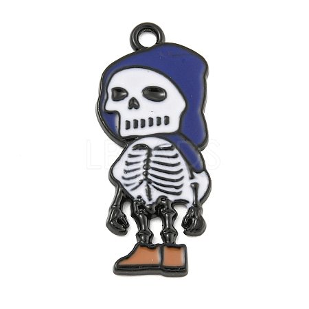 Halloween Alloy Enamel Pendants ENAM-M220-02D-B-1