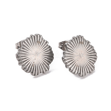 Non-Tarnish 304 Stainless Steel Stud Earring Finding STAS-C059-01P-1