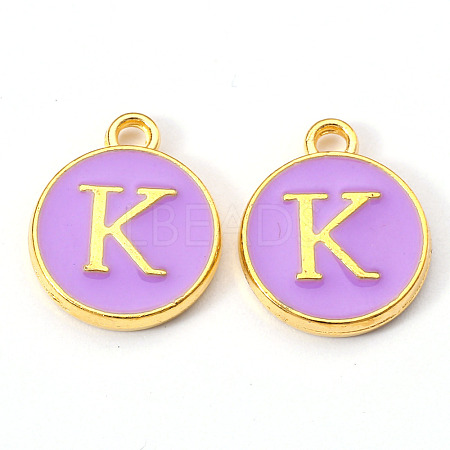 Golden Plated Alloy Enamel Charms ENAM-S118-10K-1