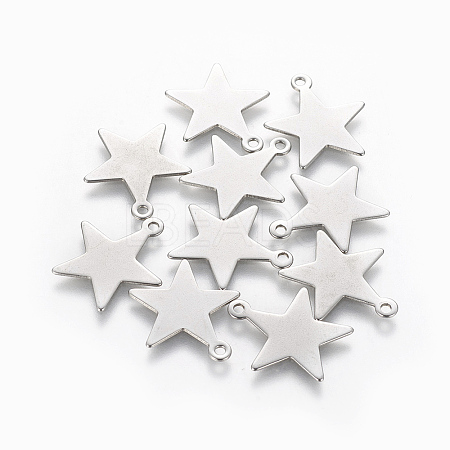 201 Stainless Steel Pendants STAS-L233-031A-P-1