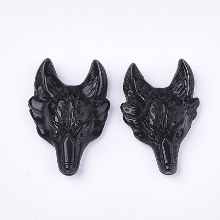 Synthetic Black Stone Pendants G-S336-69-01-1-1