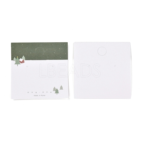 Christmas Themed Paper Jewelry Display Cards CDIS-A003-02-1