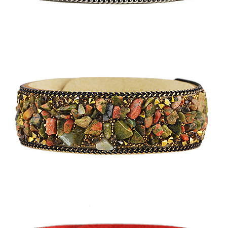 Flannelette Snap Bracelets BJEW-N0011-003D-1
