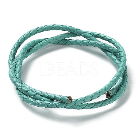 Braided Leather Cord VL3mm-22-1