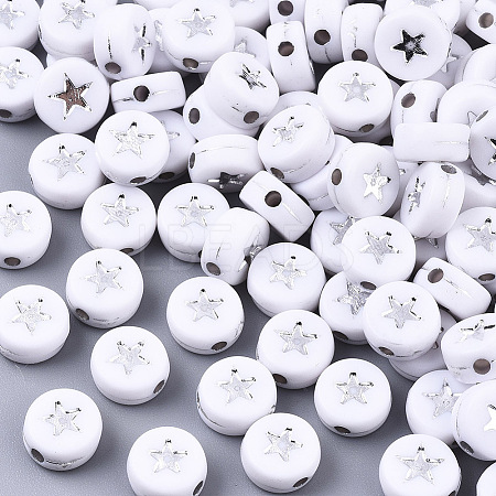 Opaque Acrylic Beads PACR-N006-006A-01B-1