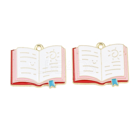 Alloy Enamel Pendants ENAM-L055-01D-02-1