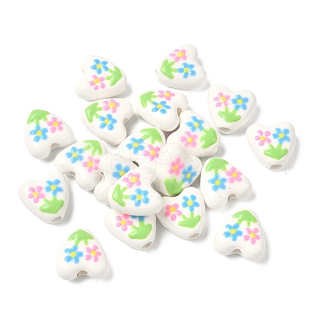 Handmade Porcelain Enamel Beads PORC-K011-02B-1