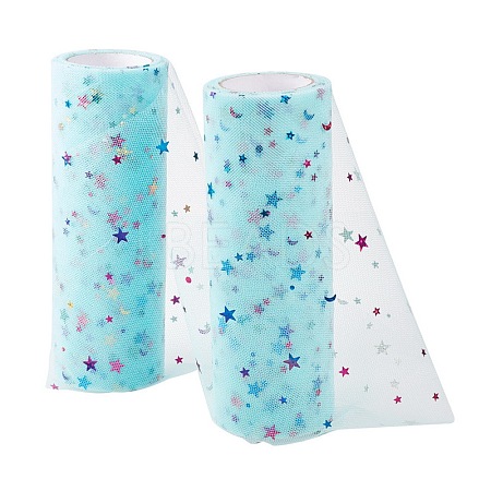 Star Sequin Deco Mesh Ribbons OCOR-P010-F07-1