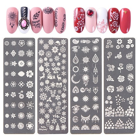 Stainless Steel Nail Art Stamping Plates MRMJ-R082-068-1
