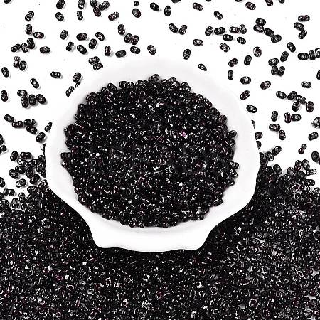 Picasso Spray Painted Glass Seed Beads SEED-T006-04-36-1