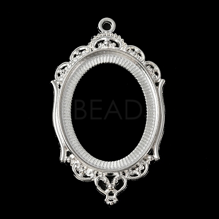 Zinc Alloy Pendant Cabochon Settings FIND-WH050-70S-1