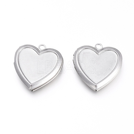 Non-Tarnish 304 Stainless Steel Locket Pendants LS-STAS-K192-09P-1