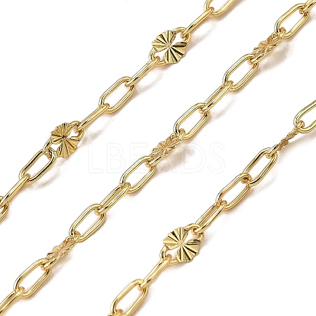 Brass Textured Dapped Chains CHC-C014-04G-1
