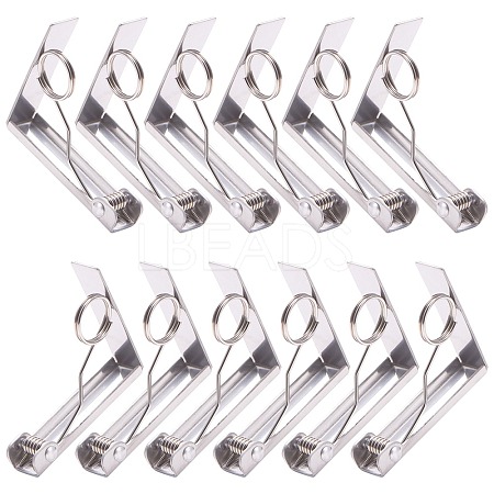 Stainless Steel Tablecloth Clips TOOL-WH0119-10-1